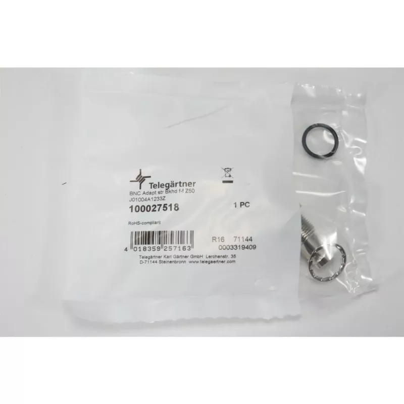 Telegärtner J01004A1233Z BNC konektor samec na BNC konektor samica adaptér, 75 Ohm, čierny
