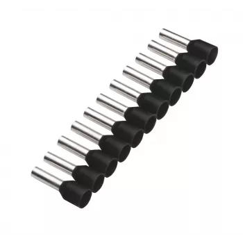 Cimco 187503 čiastočne izolovaná káblová koncovka, 1,5 mm², čierna, 500 ks