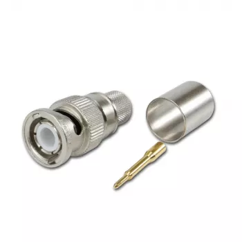 Telegärtner BNC krimpovací konektor samec pre RG214/U & RG393/U, 50 Ohm, 1 ks J01000A0060