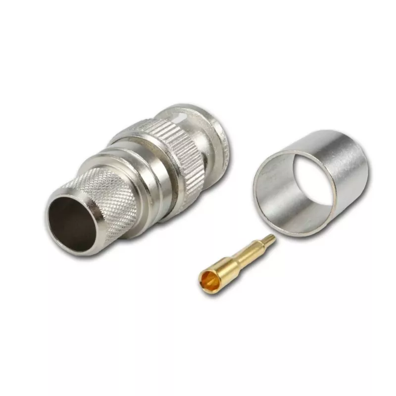 Telegärtner BNC krimpovací konektor samec pre RG214/U & RG393/U, 50 Ohm, 1 ks J01000A0060