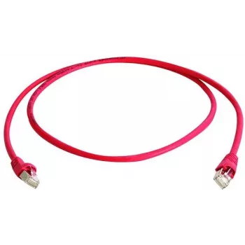 Telegärtner CAT 6A S/FTP crossover sieťový patch kábel, RJ45, 3 m, červená, bezhalogénový, samozhášavý L00002A0139