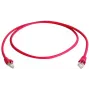 Telegärtner CAT 6A S/FTP crossover sieťový patch kábel, RJ45, 3 m, červená, bezhalogénový, samozhášavý L00002A0139