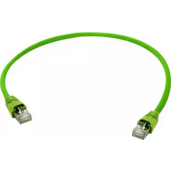 Telegärtner L00000A0138 Cat5e S/FTP patch kábel, 1m, zelená