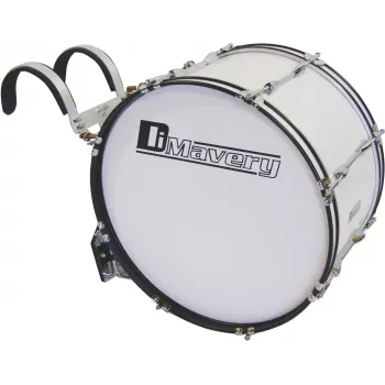 DIMAVERY MB-428 pochodový basový bubon 28x12 biela 26010362