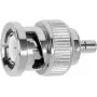 TELEGÄRTNER BNC konektor samec na SMB konektor samec koaxiálny adaptér, 50 Ohm, poniklovaná mosadz, J01008G0038