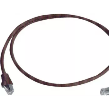 Telegärtner Cat 6A S/FTP patch kábel, PiMF, LSZH, RJ45 na 90° zahnutý RJ45, 5 m, červená L00003A0123