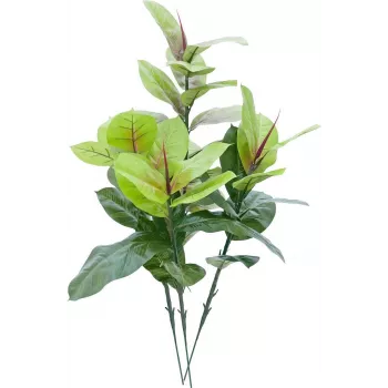 EUROPALMS umelá rastlina gumovník 100cm, realistická Ficus elastica, v čiernom plastovom kvetináči 82508303
