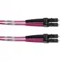 Telegärtner LC na LC multimode OM4 sklenené vlákno patch kábel, 5m, fialová