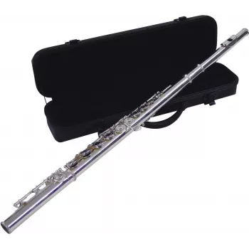 DIMAVERY QP-10 C priečna flauta, postriebrená 26500300