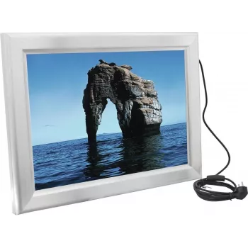 EUROPALMS A2 osvetlený reklamný rám, hliník, strieborná 83331751