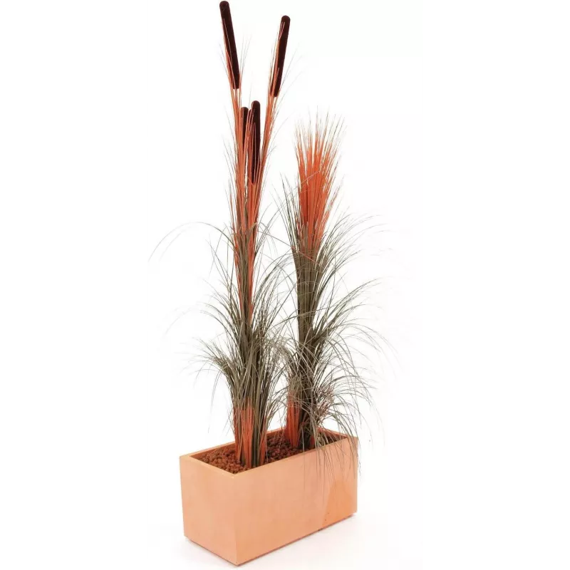 EUROPALMS umelá trstina s klasmi, svetlohnedá, 152 cm 82505856