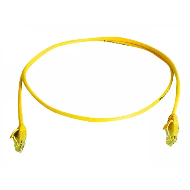 Telegärtner DataVoice Office Cat 6 UTP patch kábel RJ45 na RJ45, 3 m, žltý RAL 1021, bezhalogénový L00002A0237