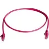 TELEGÄRTNER 100008898 CAT 6 RJ45 patch kábel, 7,5 m, červený, LSZH, U/UTP, samozhášavý