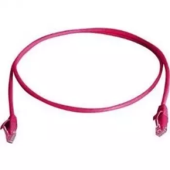 TELEGÄRTNER 100008898 CAT 6 RJ45 patch kábel, 7,5 m, červený, LSZH, U/UTP, samozhášavý
