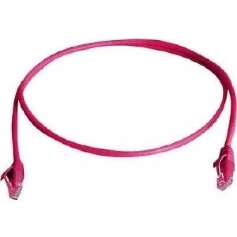 TELEGÄRTNER 100008898 CAT 6 RJ45 patch kábel, 7,5 m, červený, LSZH, U/UTP, samozhášavý