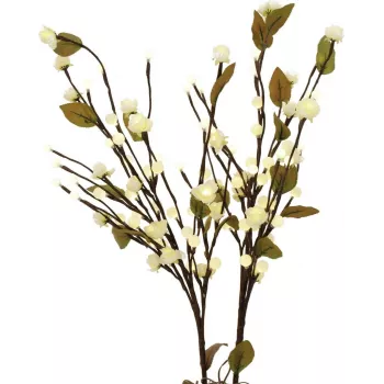 EUROPALMS kaméliový oblúk s LED, biely, 50 cm 83330310