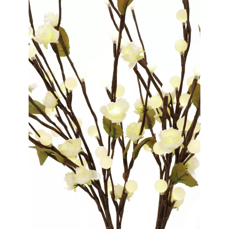 EUROPALMS kaméliový oblúk s LED, biely, 50 cm 83330310