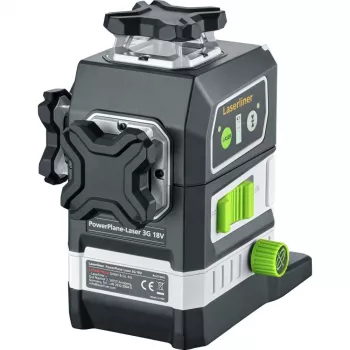 Laserliner PowerPlane-Laser 3G Multi-18V Green 3 x 360° laserový nivelačný prístroj (základná jednotka) 036.380L