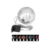 EUROPALMS LED snehová guľa 15 cm, Ice Blue 83501241