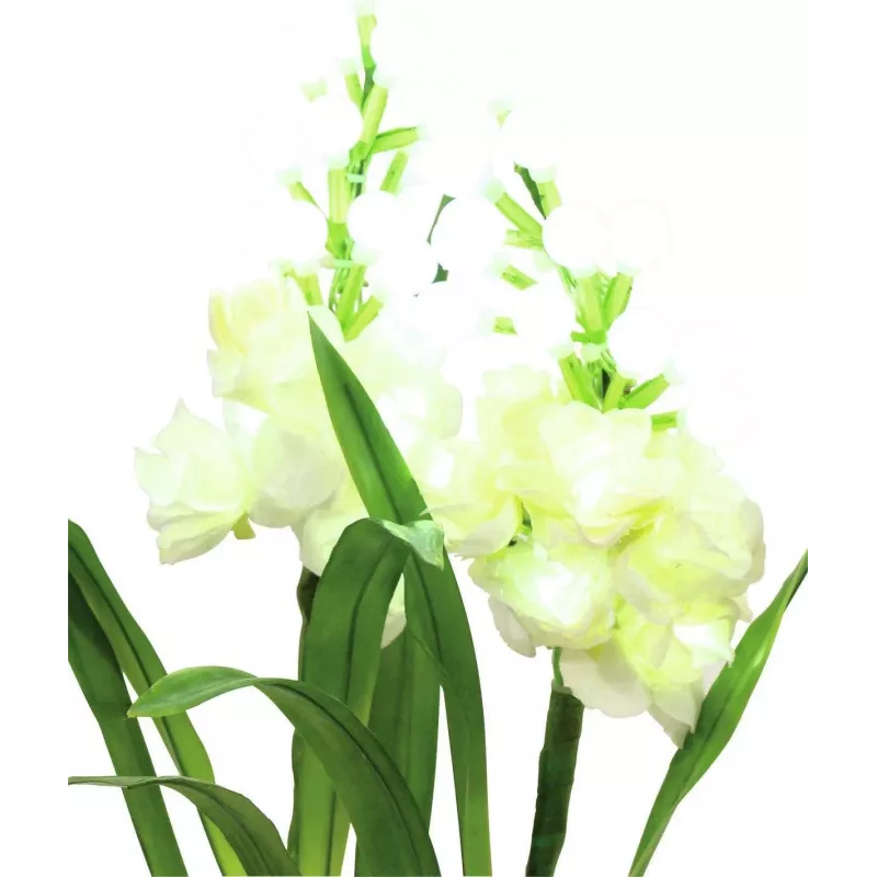 EUROPALMS aronstab, sada 3 ks s LED, biela, 85 cm (83330302)