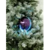 EUROPALMS LED snehová guľa 8 cm, orgovánová, balenie 5 ks 83501240