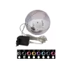 EUROPALMS LED snehová guľa 15 cm, čierna 83501244