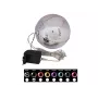 EUROPALMS LED snehová guľa 15 cm, čierna 83501244