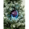EUROPALMS LED snehová guľa 15 cm, fialová 83501248