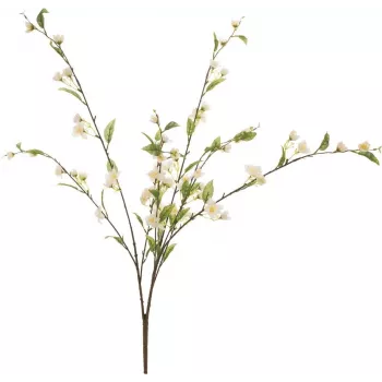 EUROPALMS umelá vetva čerešňového kvetu, biela, 60cm 82530565