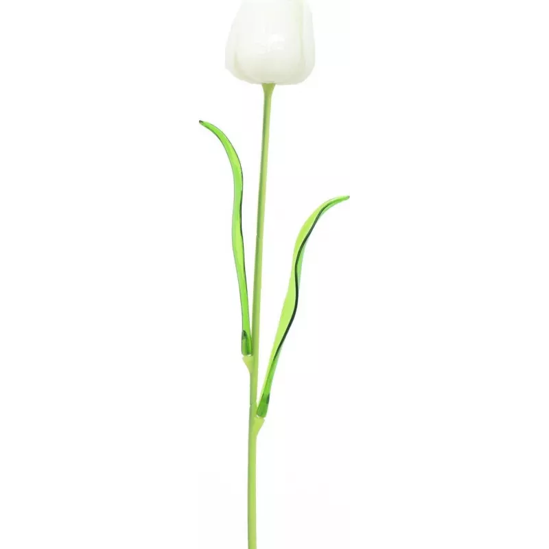 EUROPALMS Crystal Tulip umelý kvet, biela, 61cm, balenie 12 ks (82600204)