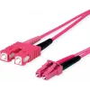 TELEGÄRTNER SC/LC Duplex adaptérový kábel OM4 2m SC-D LC-D konektor samec fialový kábel (L00891A0127)