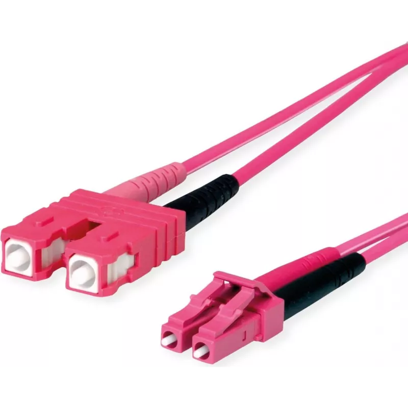 TELEGÄRTNER SC/LC Duplex adaptérový kábel OM4 2m SC-D LC-D konektor samec fialový kábel (L00891A0127)