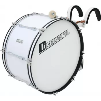 DIMAVERY MB-424 pochodový basový bubon 24x12 biela 26010361