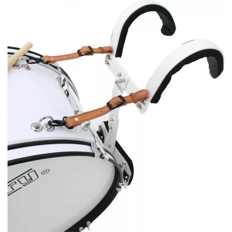 DIMAVERY MB-424 pochodový basový bubon 24x12 biela 26010361