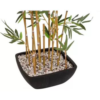 EUROPALMS umelý bambus v dekoračnej miske, 150cm 82509262