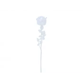 EUROPALMS Crystal Rose umelý kvet, transparentný, 81cm, balenie 12 ks výhodné balenie 82600210