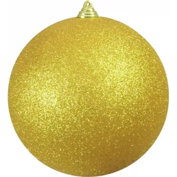 EUROPALMS dekoračná guľa 20cm zlatá glitter 83501279
