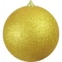 EUROPALMS dekoračná guľa 20cm zlatá glitter 83501279