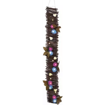 EUROPALMS ružová girlanda s LED, 120 cm, biela 83330320