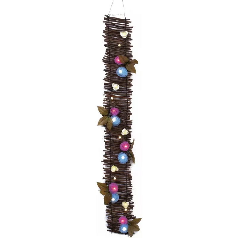 EUROPALMS ružová girlanda s LED, 120 cm, biela 83330320