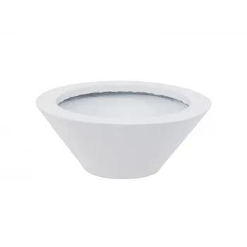 EUROPALMS Leichtsinn Bowl-15 dekoračná misa, biela, lesklá 83011822