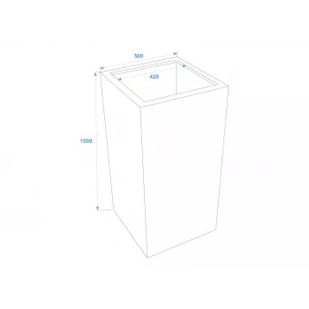 EUROPALMS Leichtsinn Box-100 červená lesklá dekoračná kocka 83011853