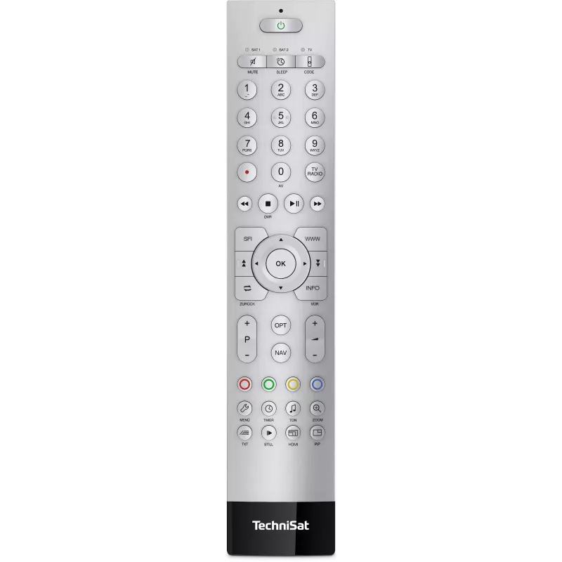 TechniSat TechniControl II ALU strieborný univerzálny diaľkový ovládač (FB kód TV) 0002/3859