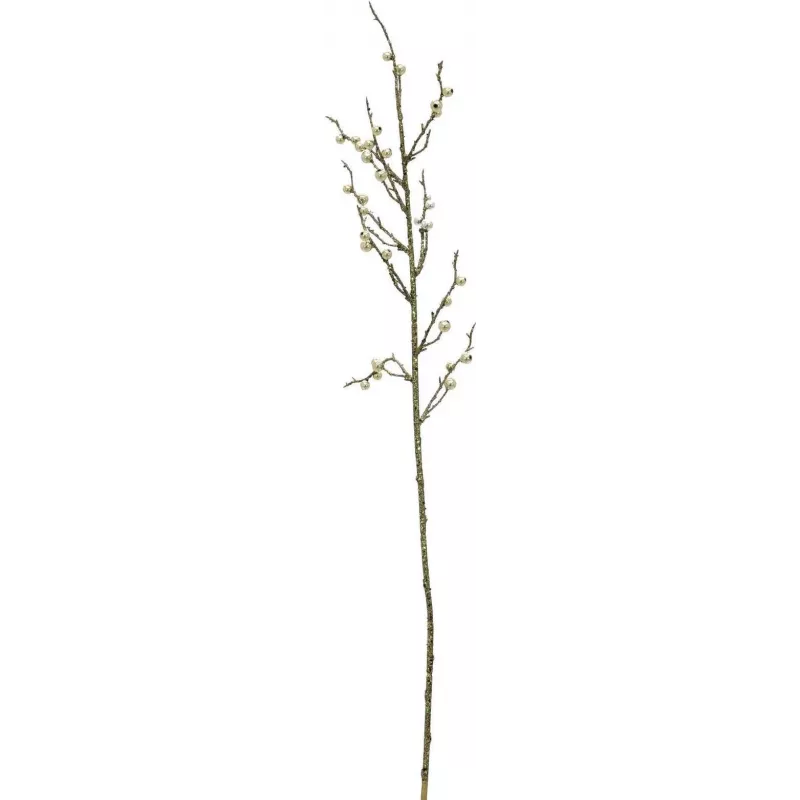 EUROPALMS pozlátená vetva s bobuľami, 85 cm, balenie 3 ks (83500441)
