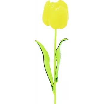 EUROPALMS Crystal Tulip umelý kvet, žltý, 61 cm, balenie 12 ks 82600207
