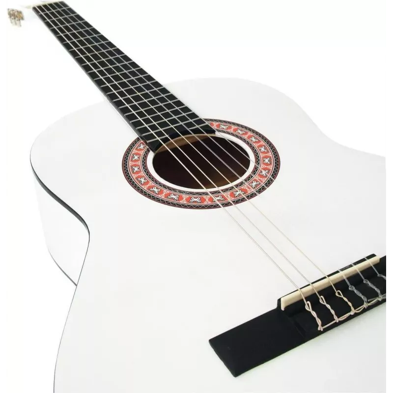 DIMAVERY AC-303 koncertná gitara, biela (26241008)