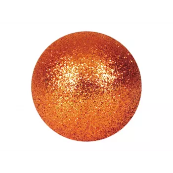 EUROPALMS dekoračná guľa 3,5 cm, medená, glitter, 48 ks (8350129K)