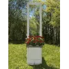 EUROPALMS umelá pelargónia, tmavočervená, 42 cm 82600112