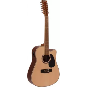 DIMAVERY DR-612 12-strunová akustická westernová gitara, natur 26231281