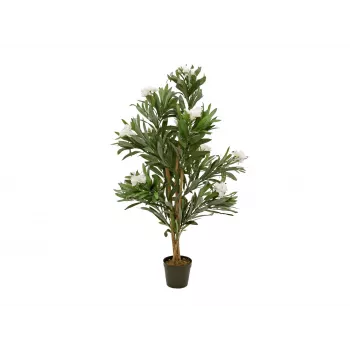 EUROPALMS oleander strom, umelá rastlina, biela, 120 cm (82507246)